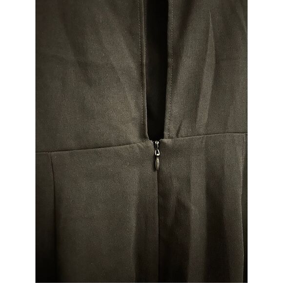 Topshop dress size 8 front tie slimming flutter sleeves modern contemporary mini - Picture 7 of 11